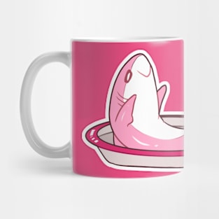 Pink Shark in a Dish Mug